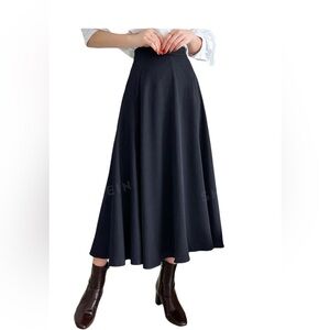 SHEIN DAZY Zipper Flare Skirt